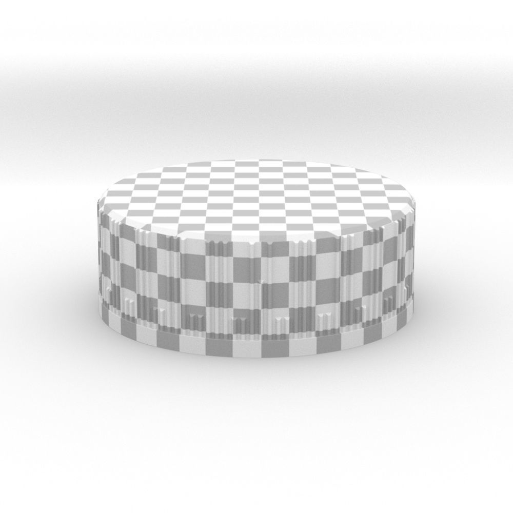 Plastic Coke bottle Screw Cap 3D 3D model_13