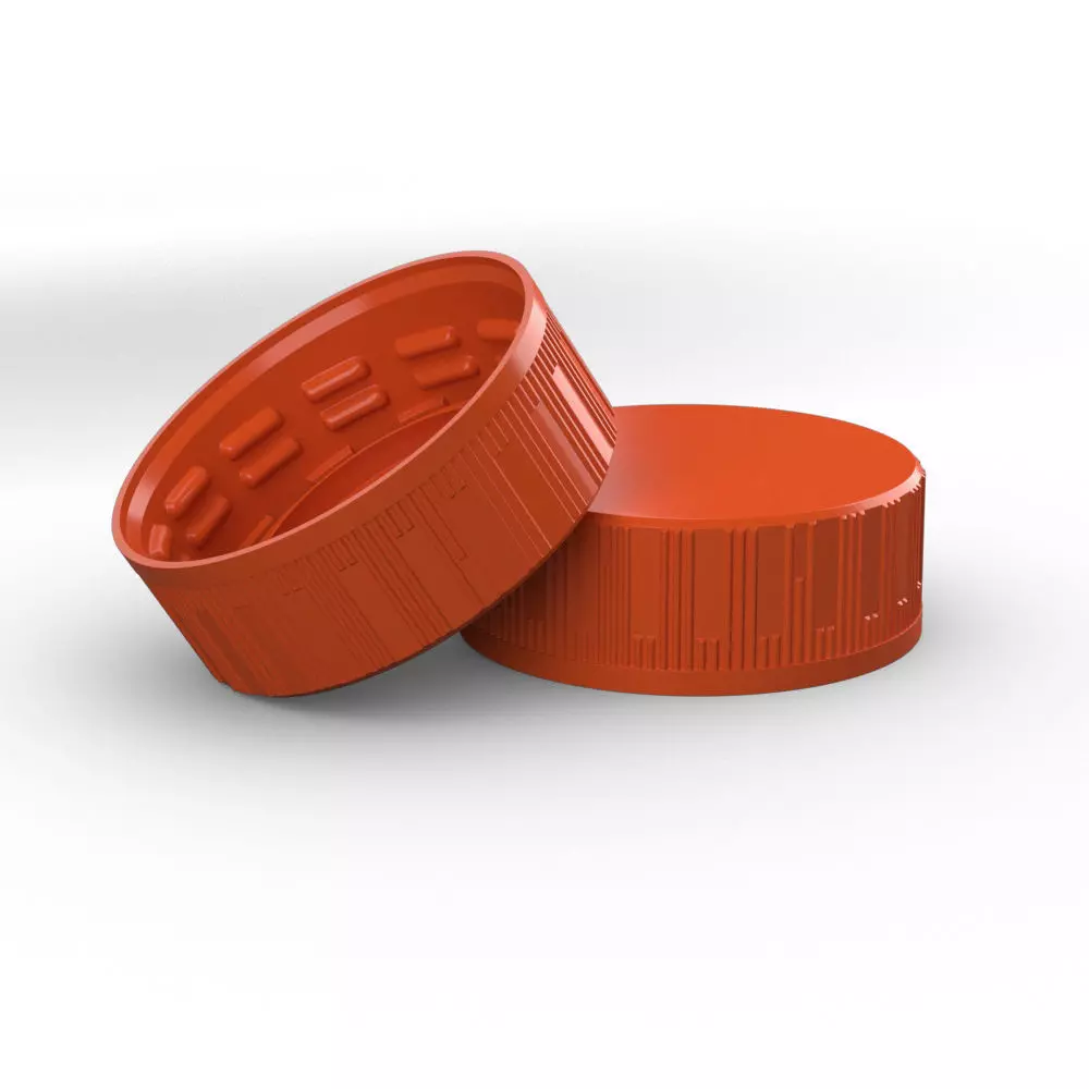 Plastic Coke bottle Screw Cap 3D 3D model_0