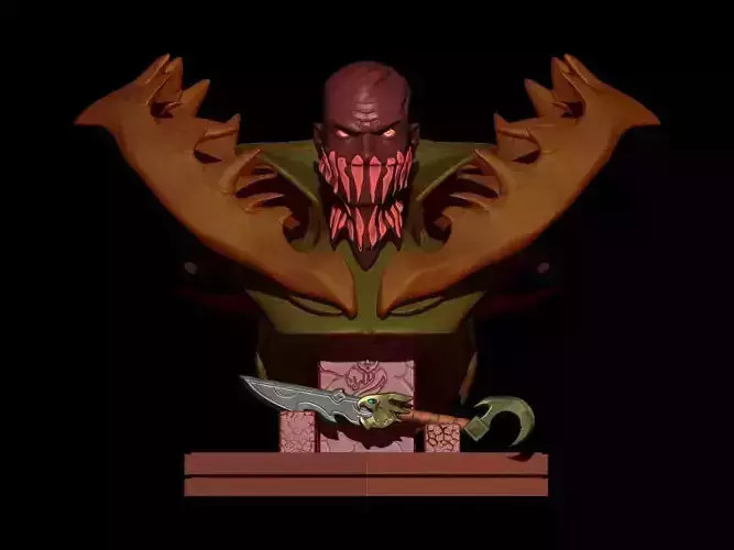 Pyke statue For 3D print