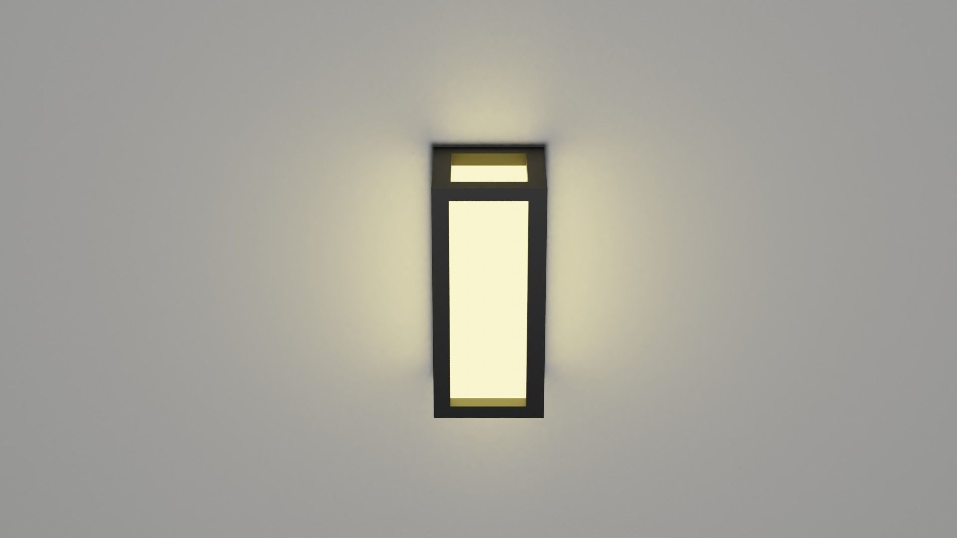 Outdoor lamp Low-poly 3D model_4