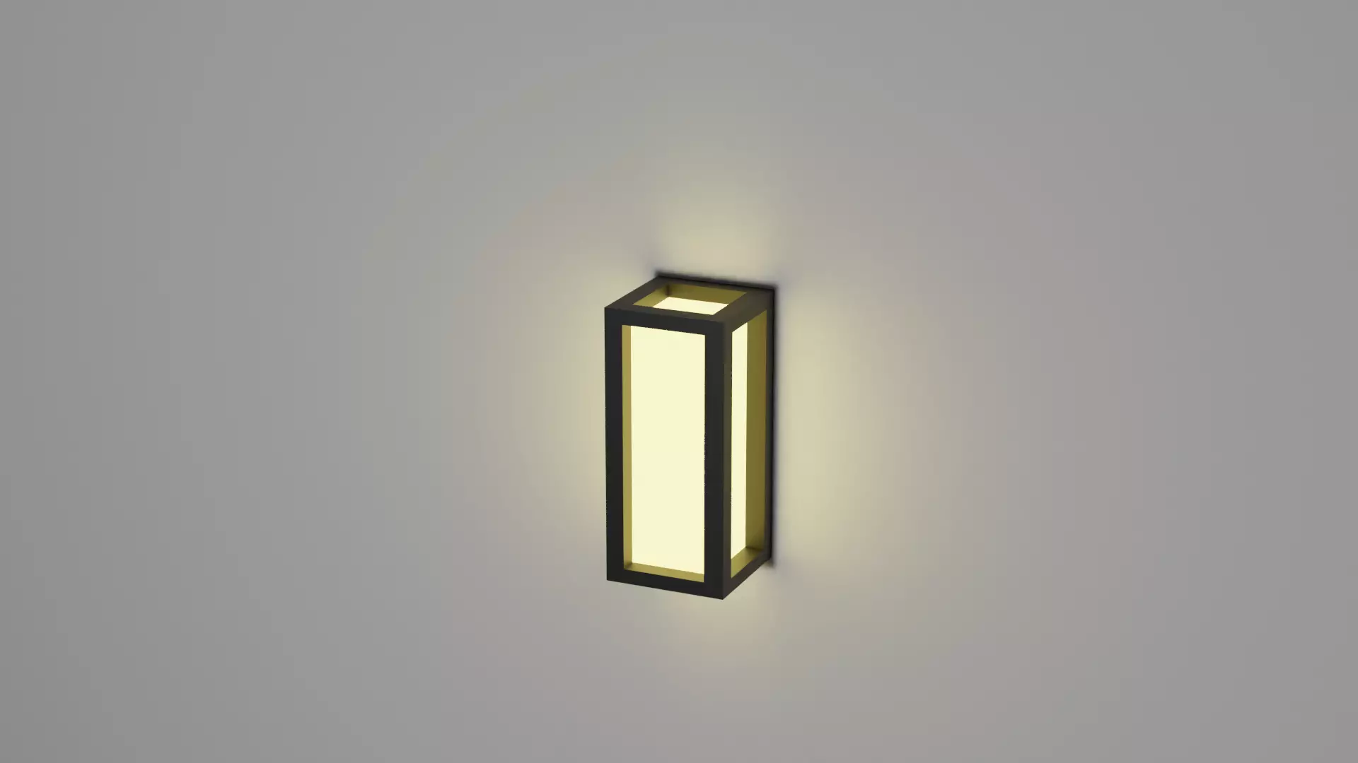 Outdoor lamp Low-poly 3D model_0
