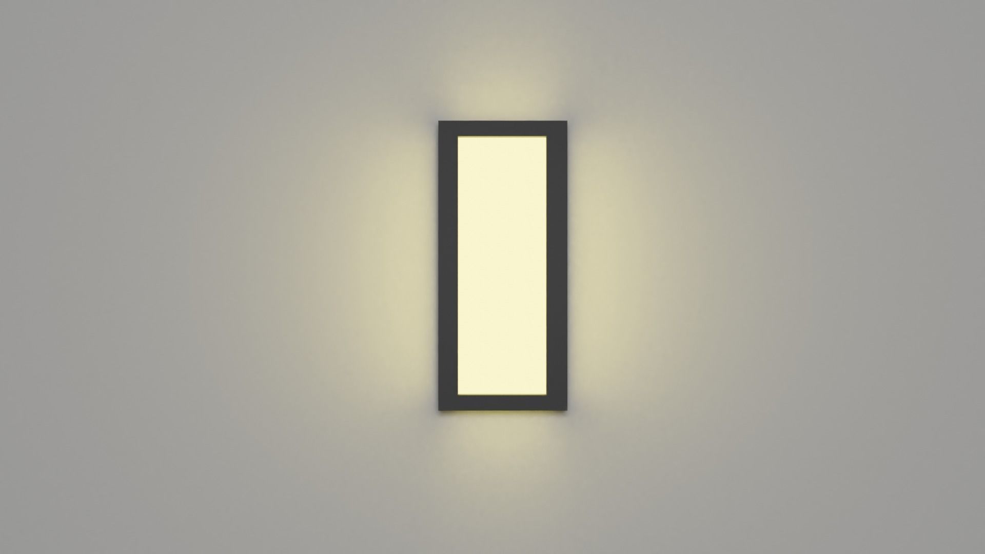 Outdoor lamp Low-poly 3D model_1