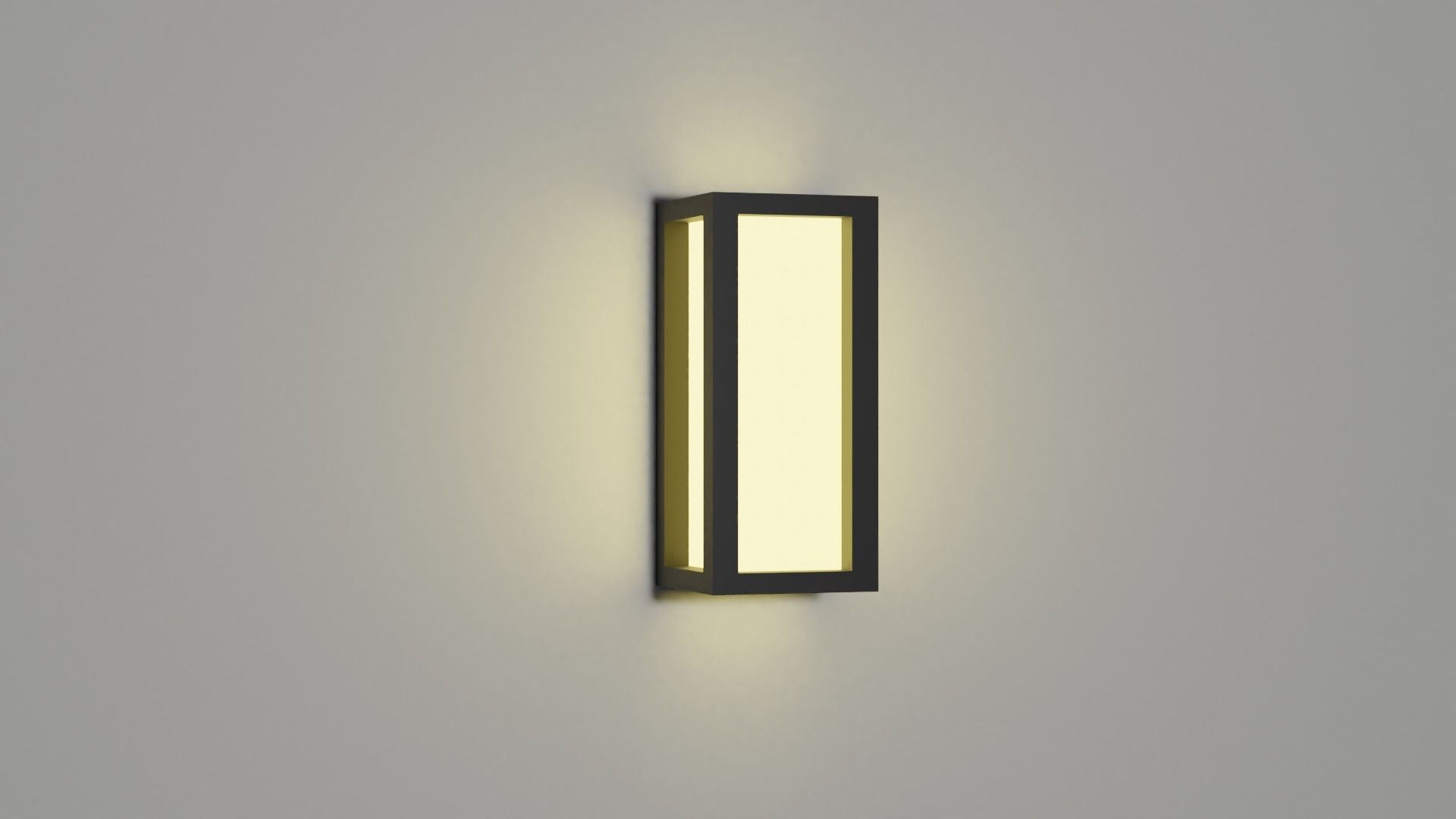 Outdoor lamp Low-poly 3D model_2