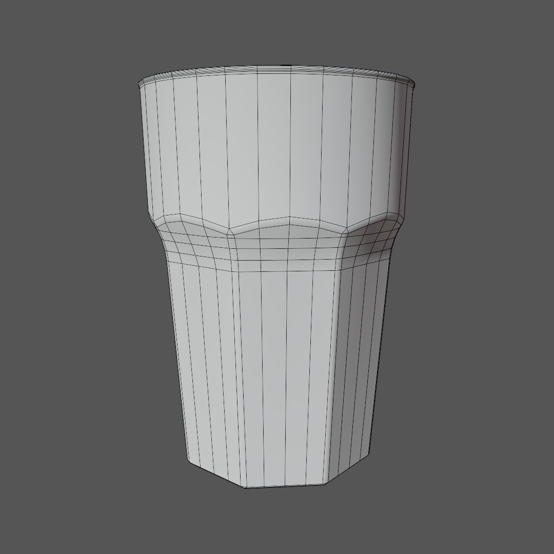 Glass tumbler 3D model_3