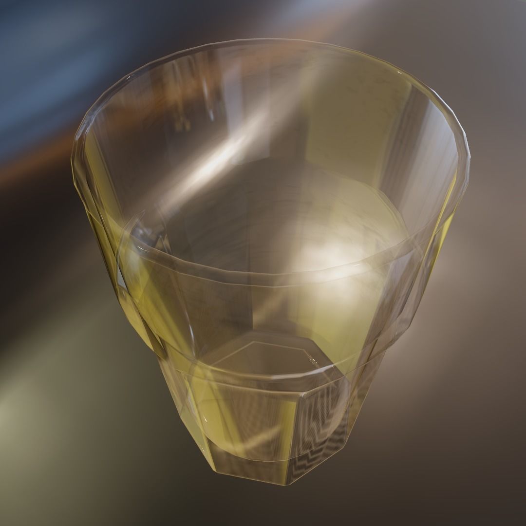 Glass tumbler 3D model_1