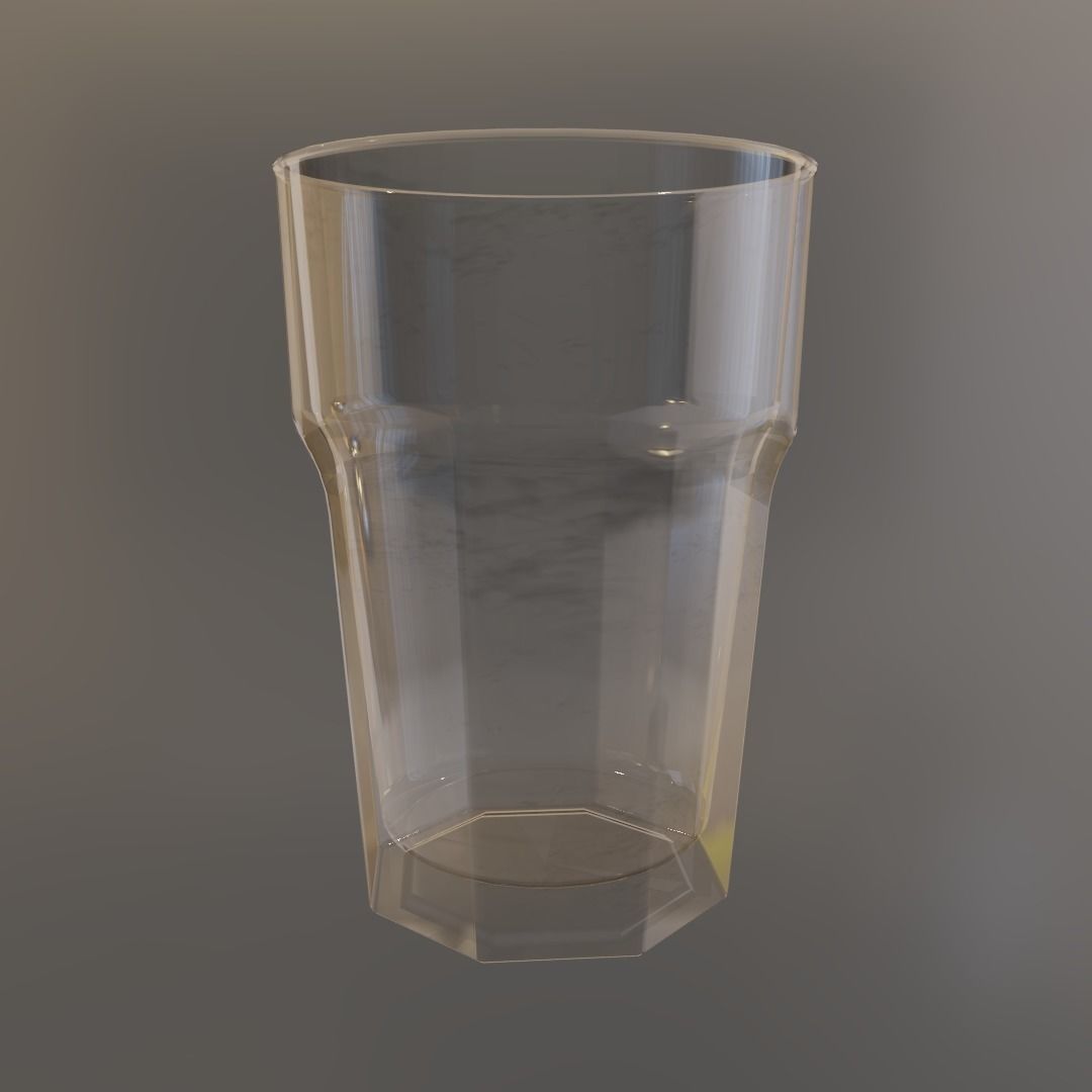 Glass tumbler 3D model_2