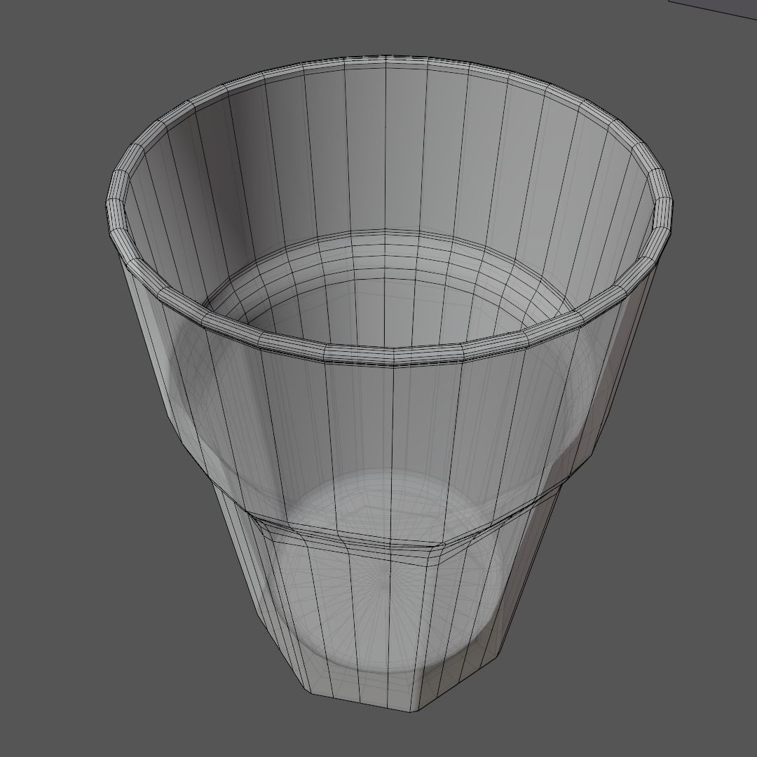 Glass tumbler 3D model_4