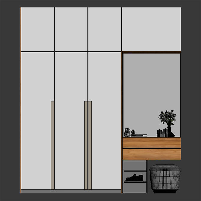 hall furniture 010 3D model_4