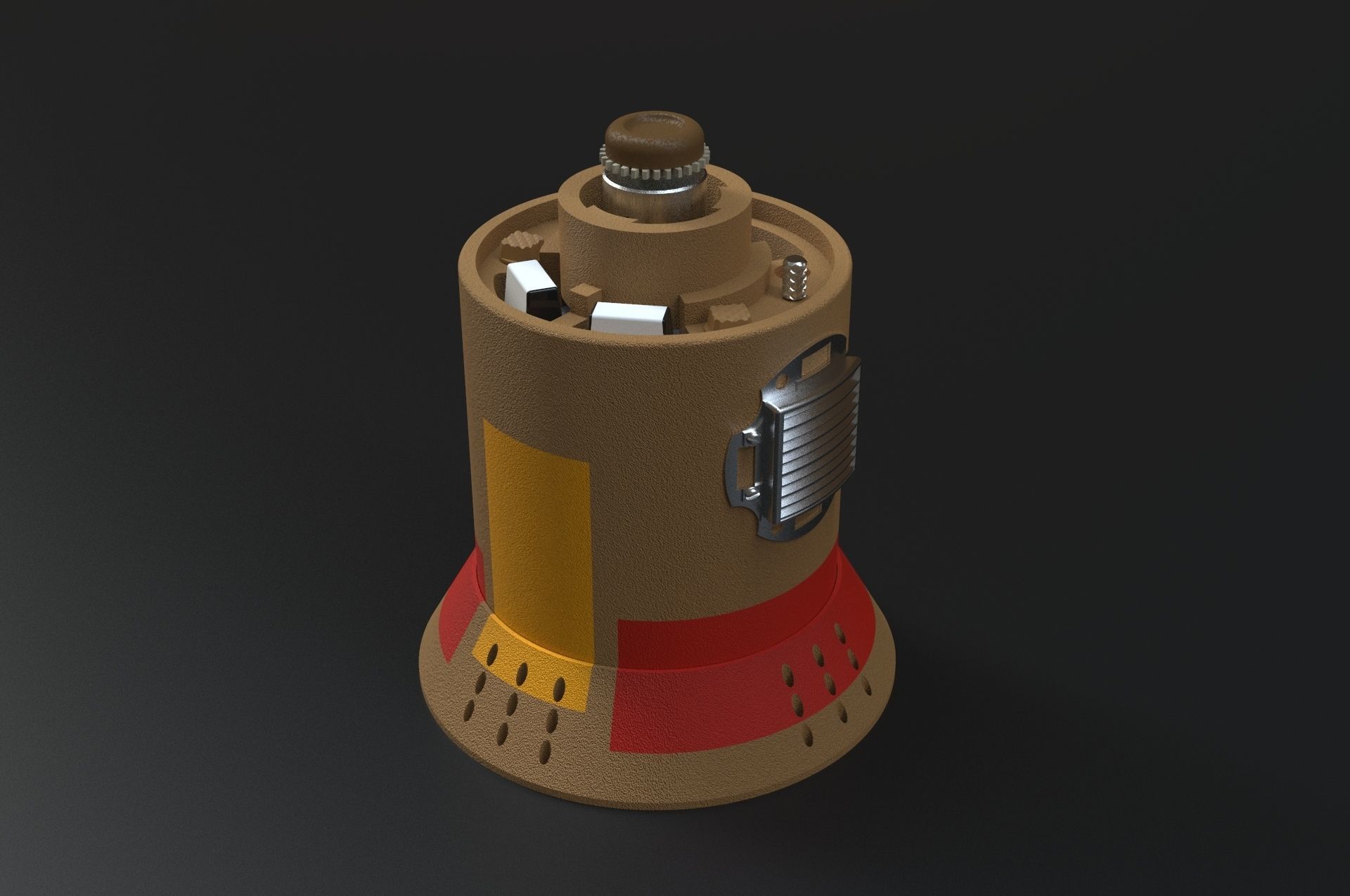 Proton Charge - ROTJ Bunker Bomb 3D print model_3