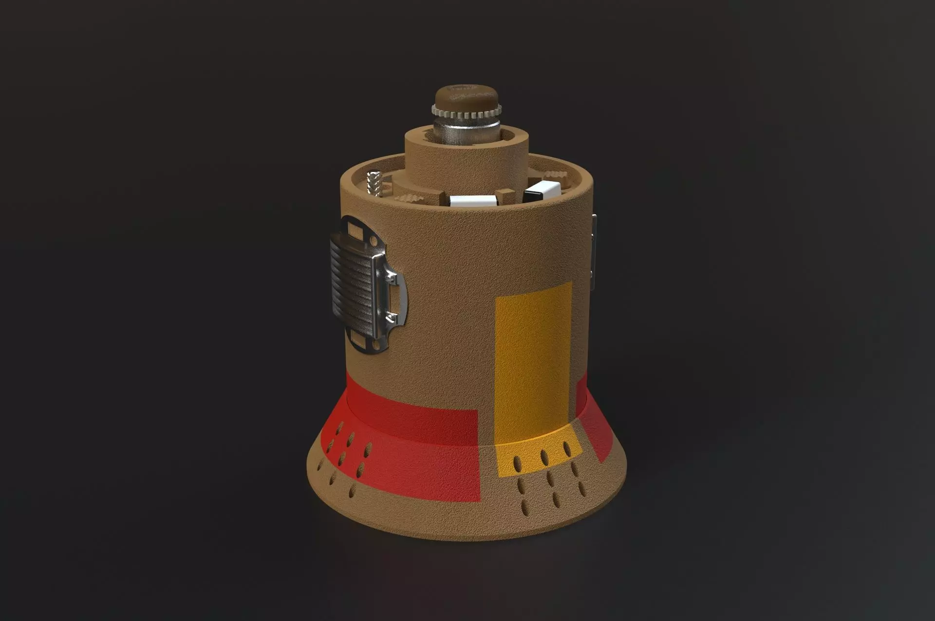 Proton Charge - ROTJ Bunker Bomb 3D print model_0