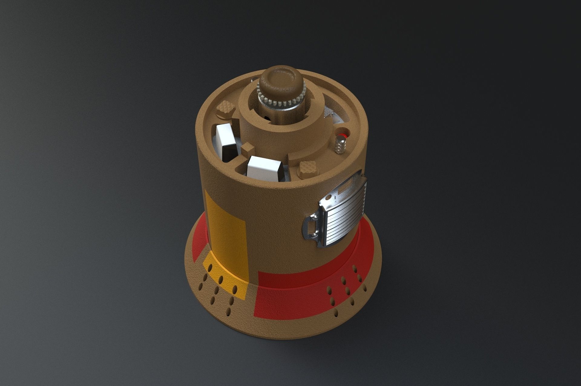 Proton Charge - ROTJ Bunker Bomb 3D print model_2