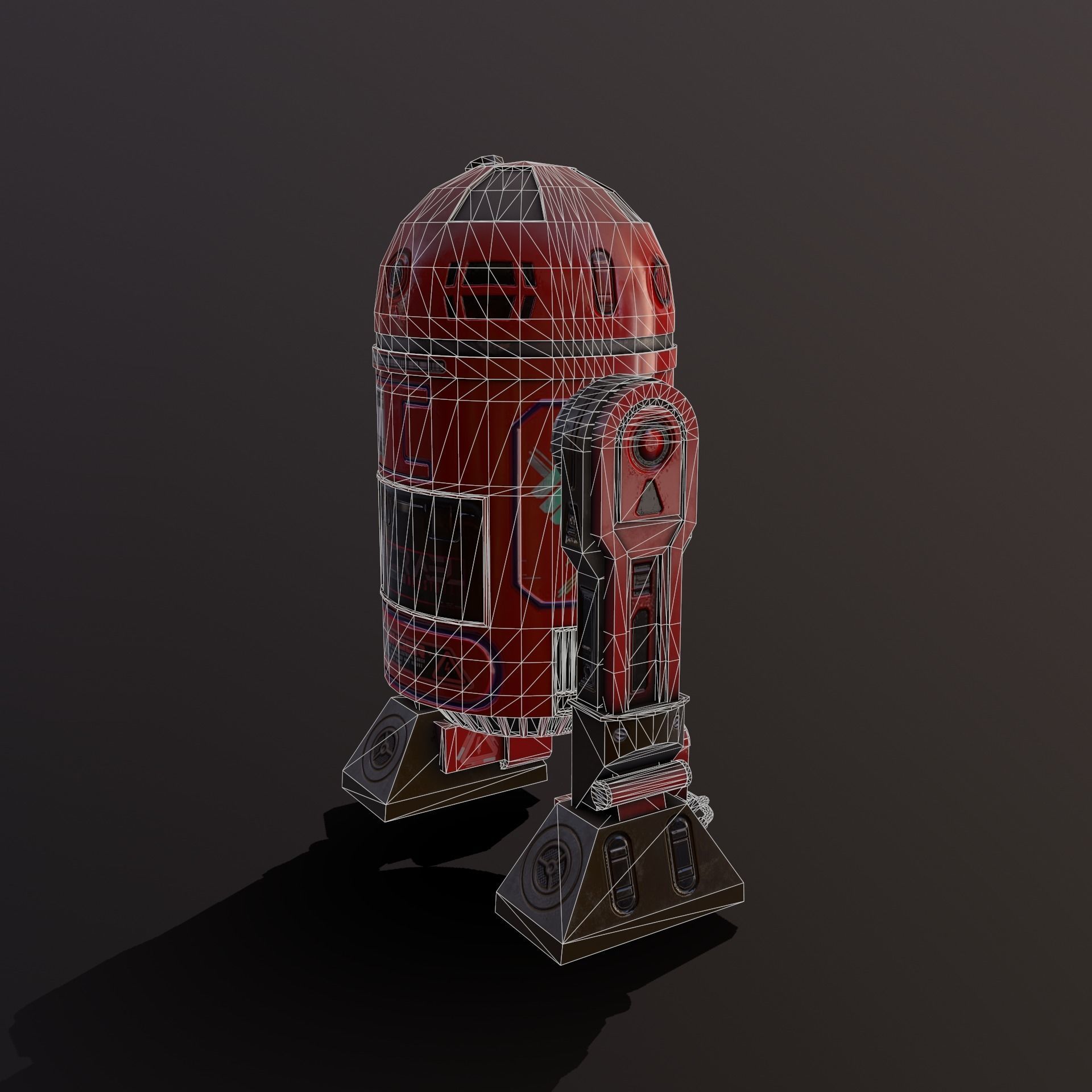 Droid v3 Low-poly 3D model_15