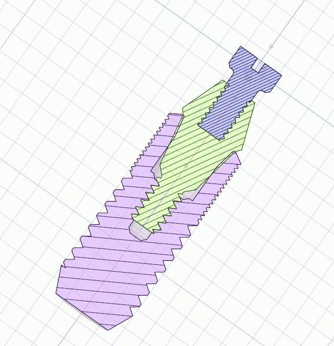 dental implants ready to FEA 3D model_1