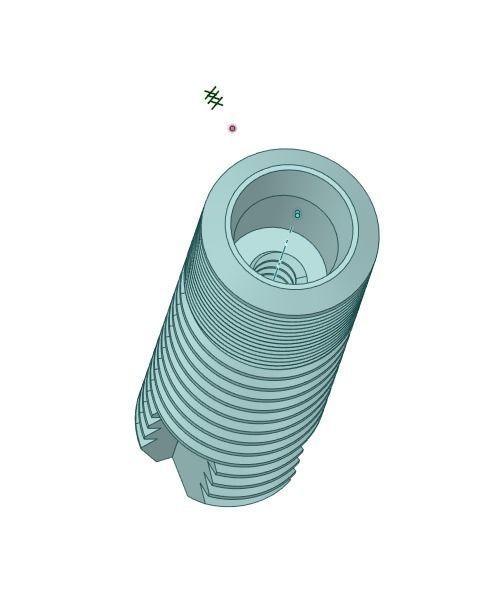 dental implants ready to FEA 3D model_6