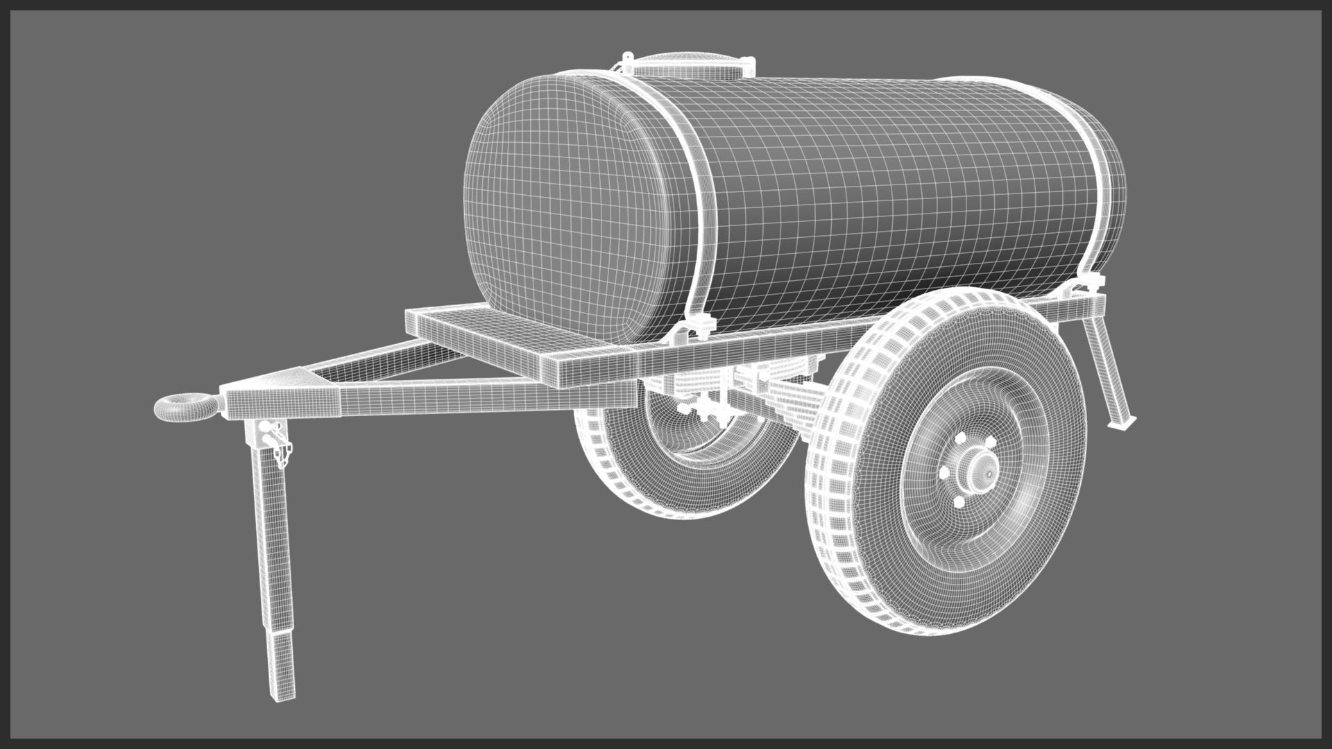 Rusted Water Tanker 3D model_5