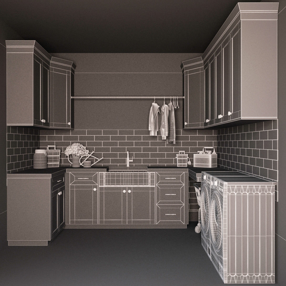 Collection Appliances I Laundry 13 3D model_10