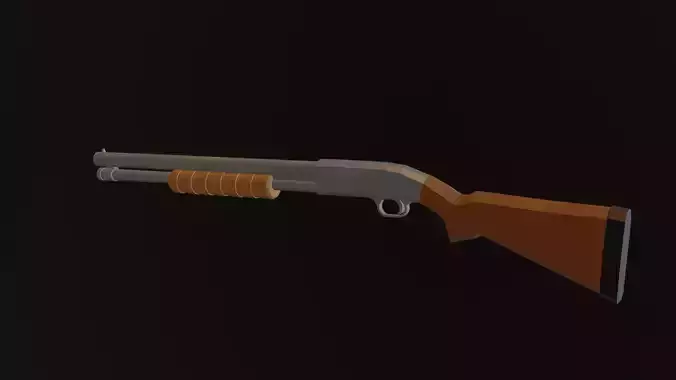 Low Poly Shotgun