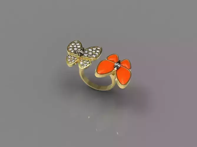 ring  butterfly N - 214