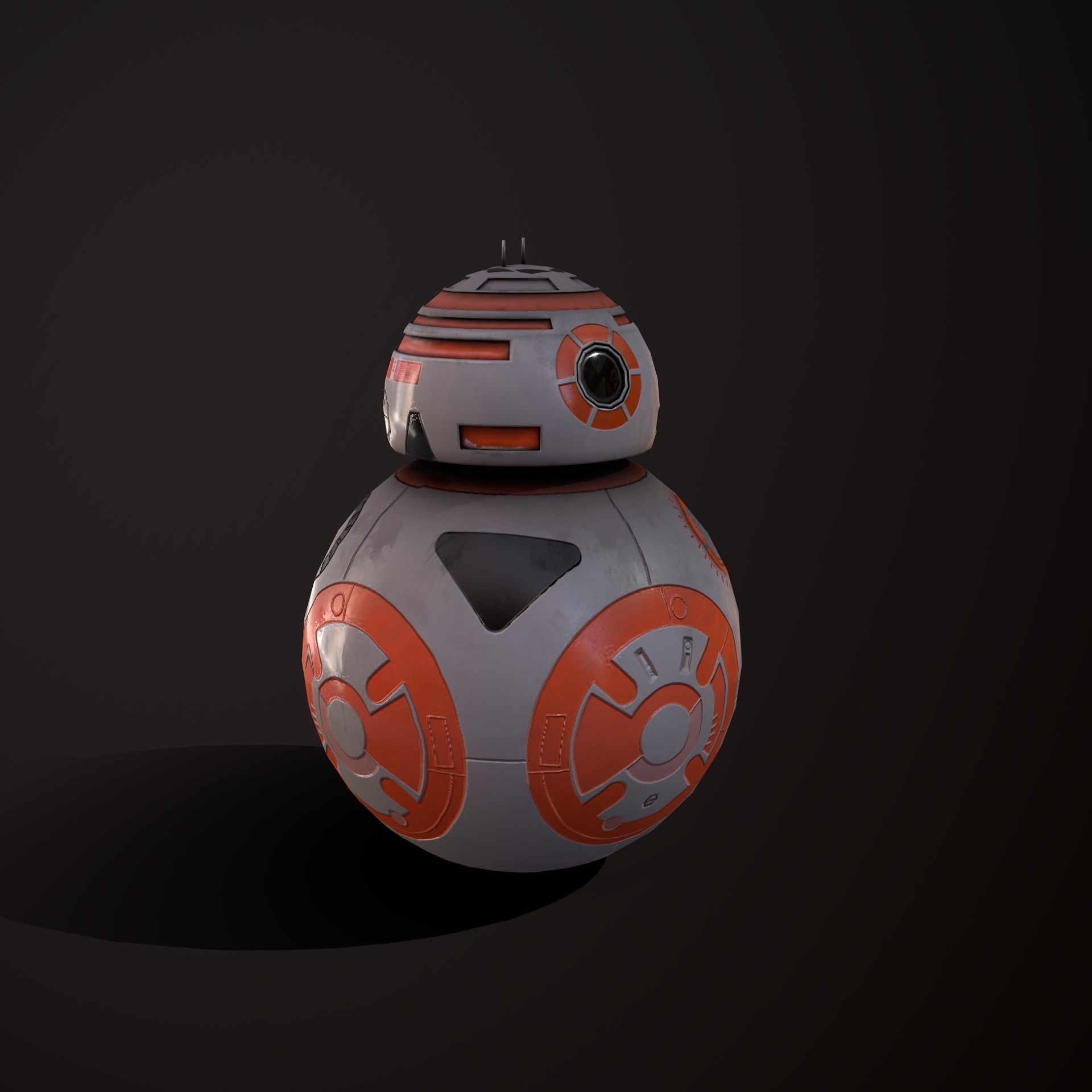 Droid V4 Low-poly 3D model_12