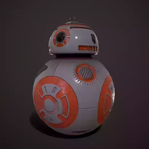 Droid V4 Low-poly 3D model