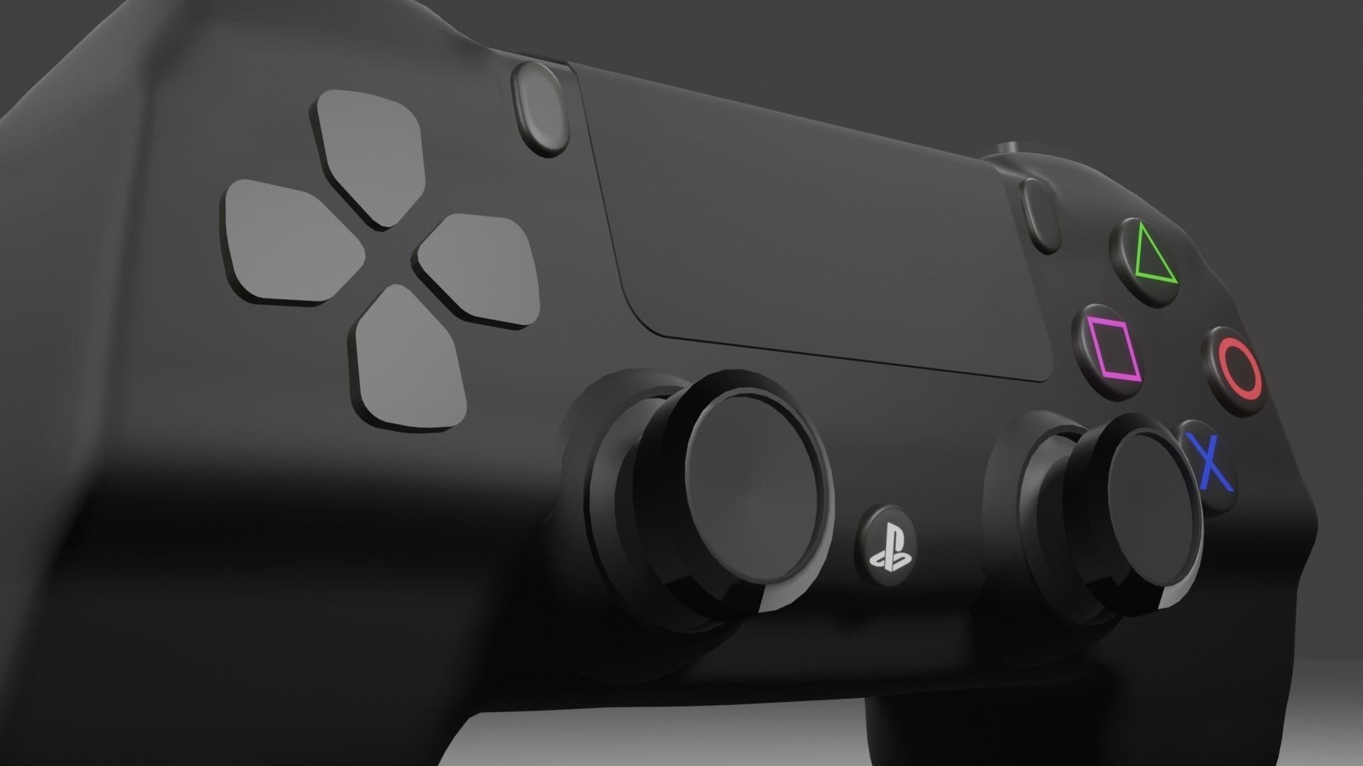 PlayStation Dualshock 4 Wireless Controller - Animation Low-poly 3D model_7