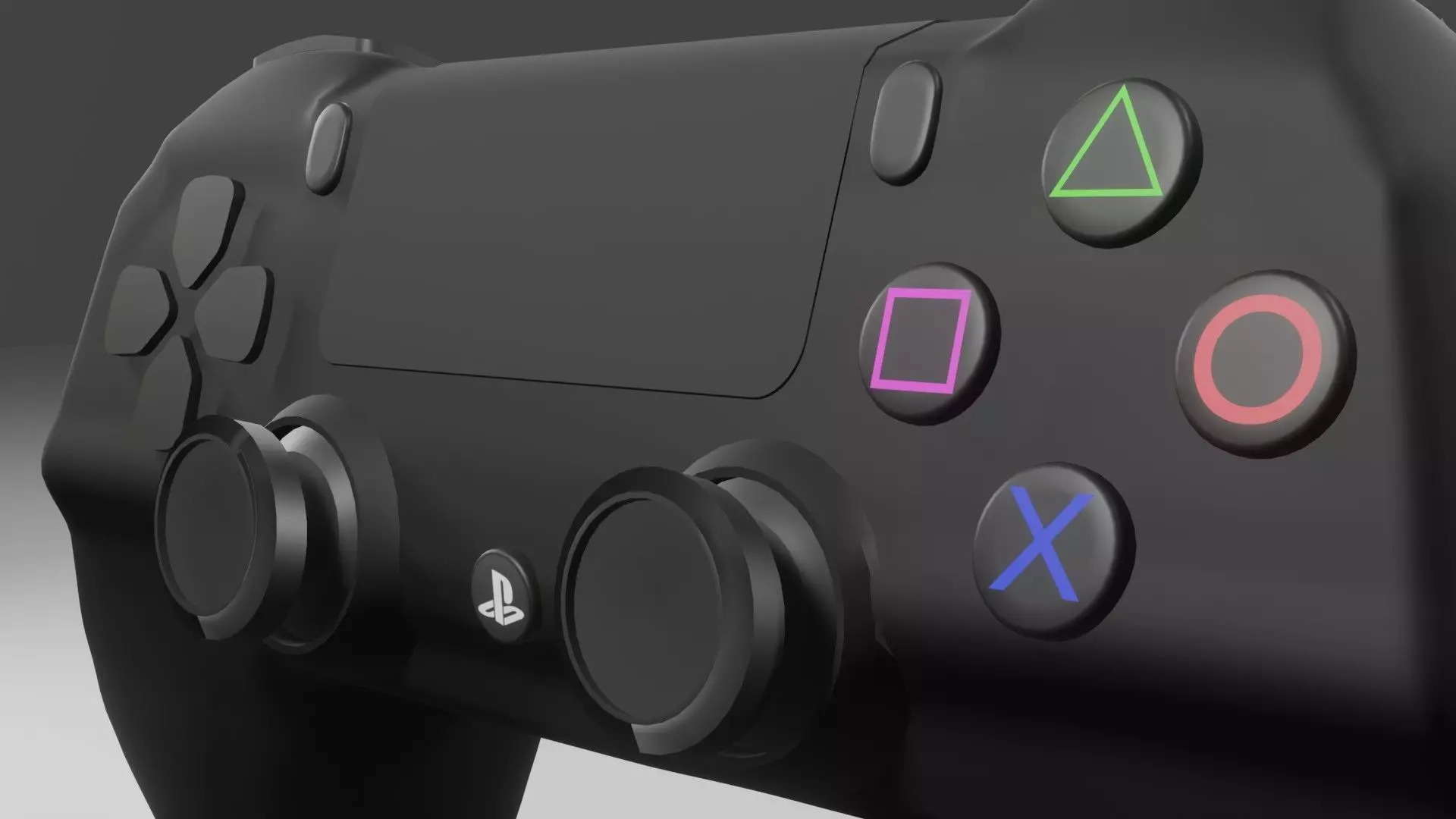 PlayStation Dualshock 4 Wireless Controller - Animation Low-poly 3D model_0