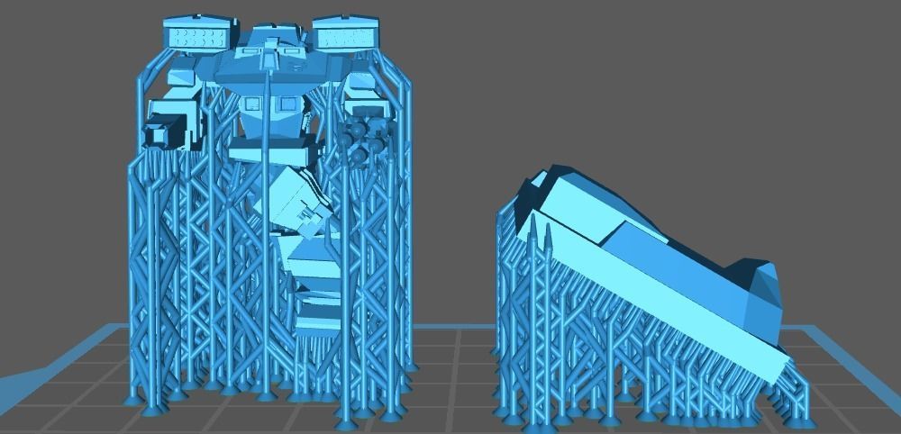 Printable Ranged Assault Mech 28mm 3D print model_6