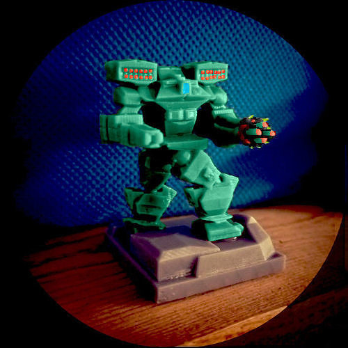 Printable Ranged Assault Mech 28mm 3D print model