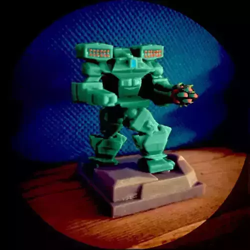 Printable Ranged Assault Mech 28mm 3D print model
