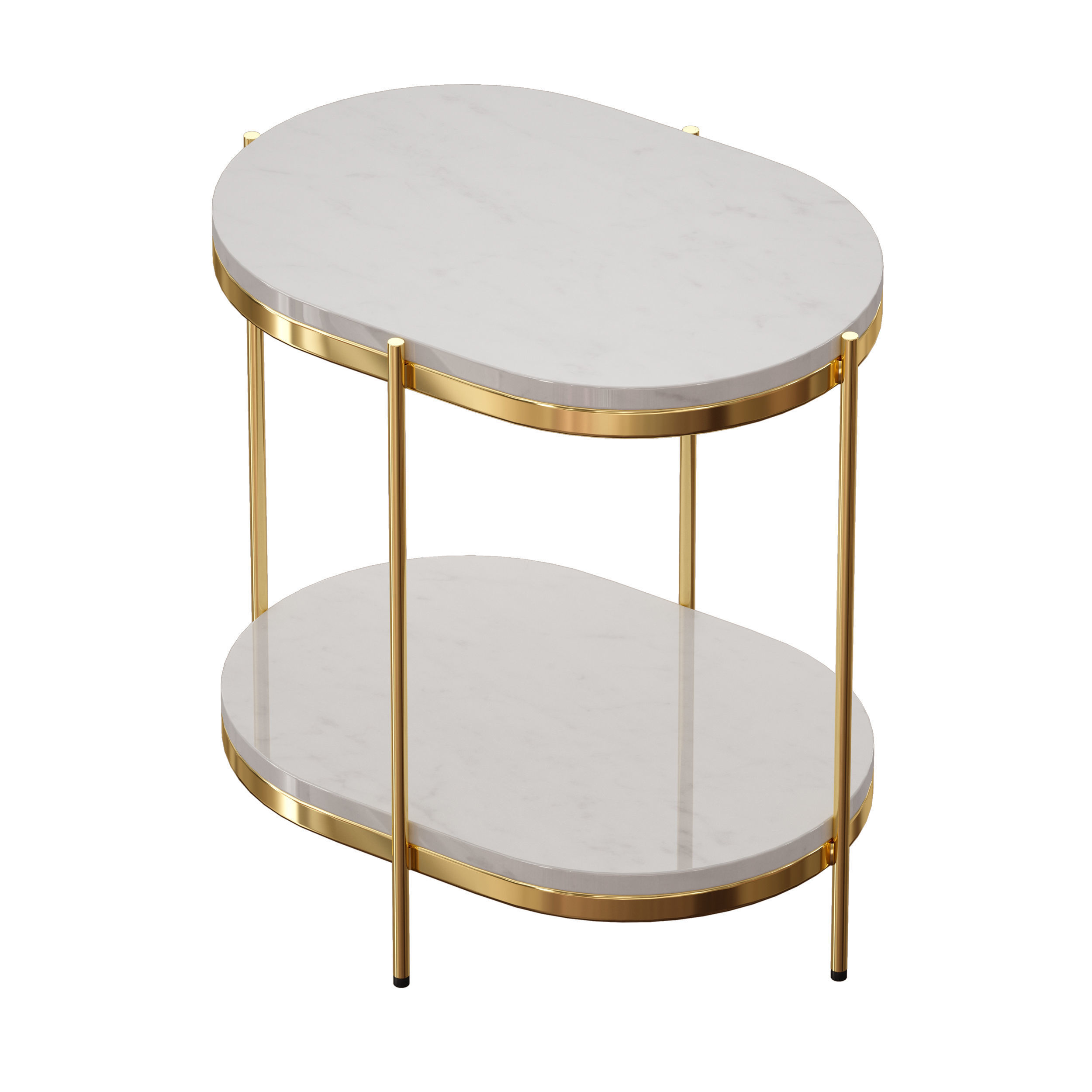 Lila Oval Nightstand Crate and Barrel 3D model_5