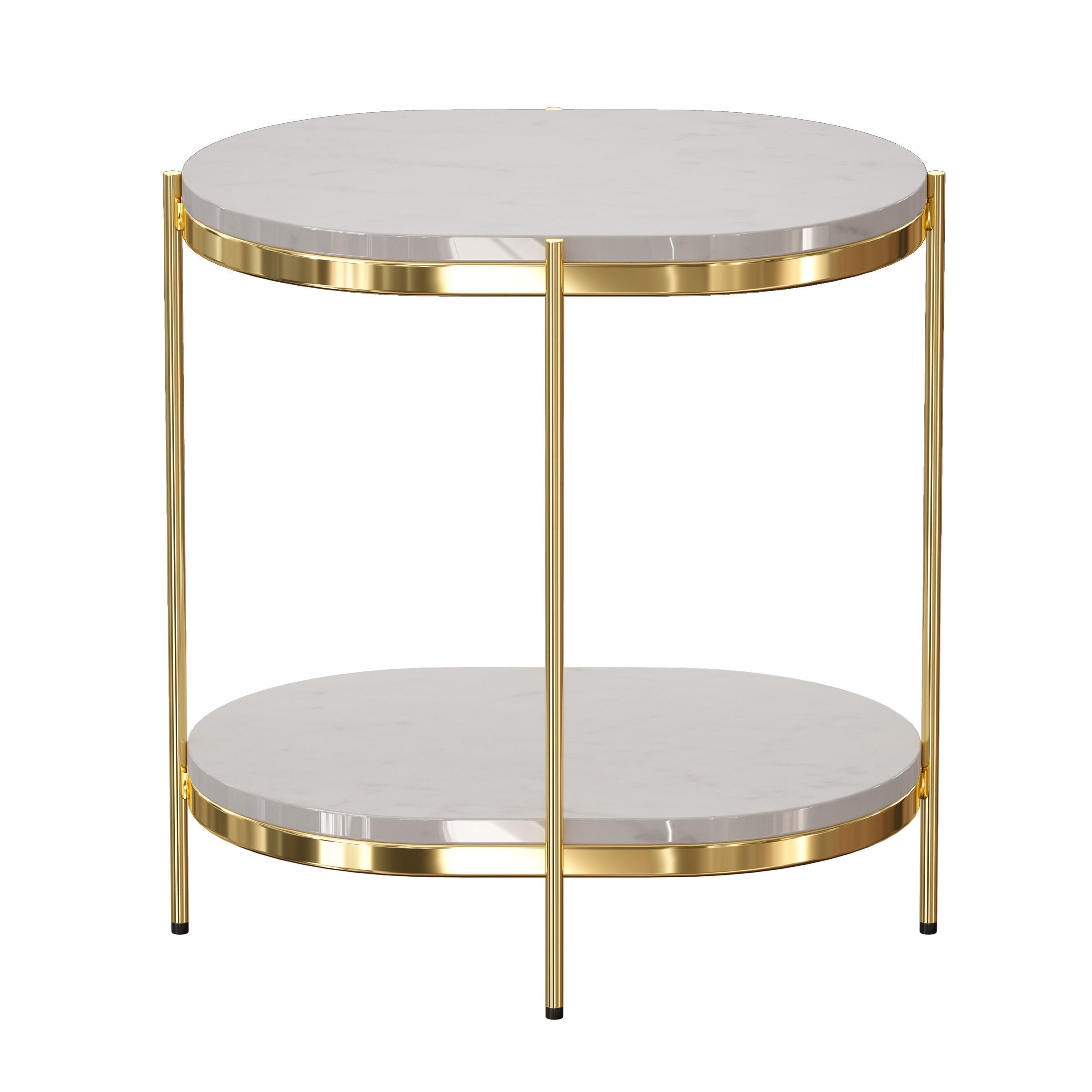 Lila Oval Nightstand Crate and Barrel 3D model_3