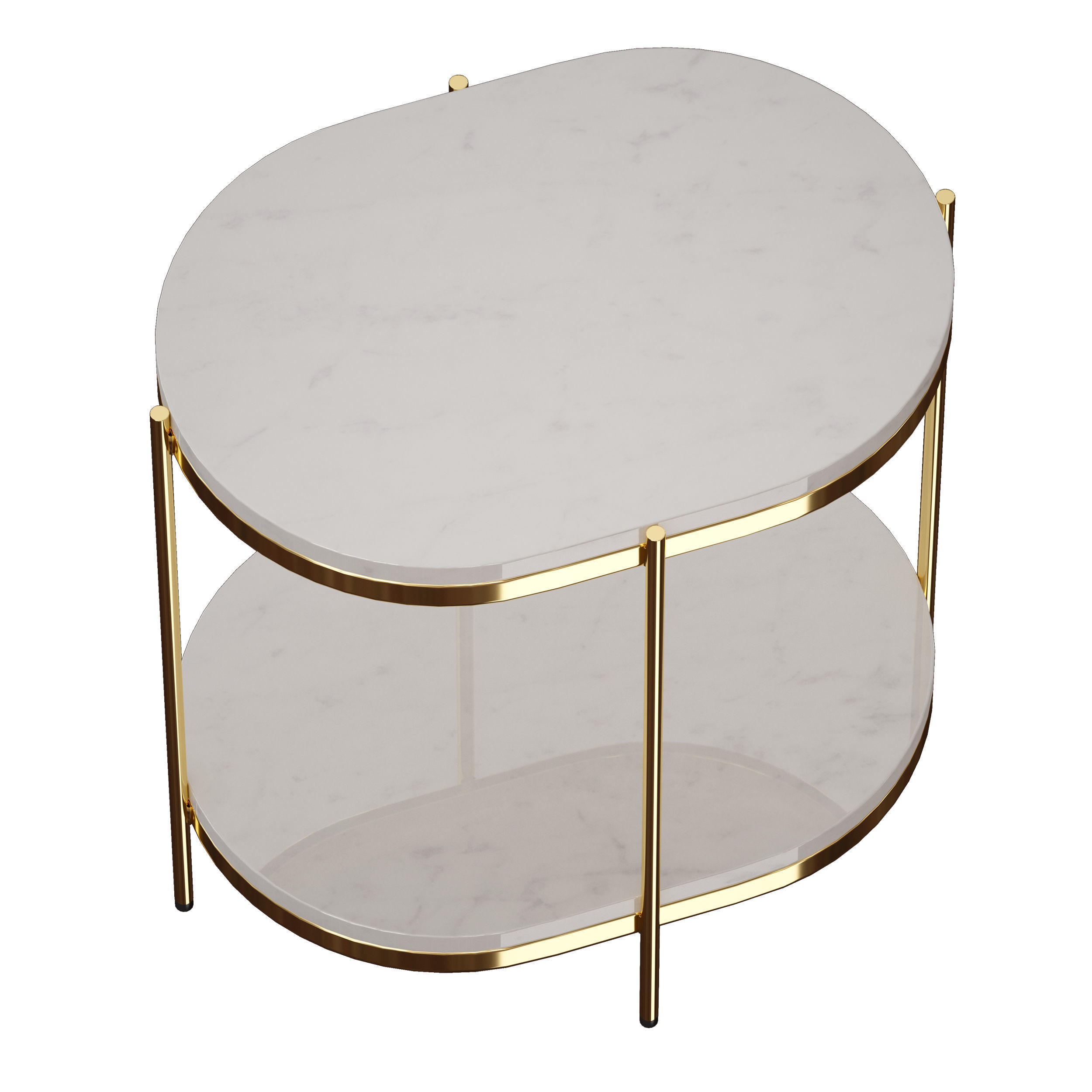 Lila Oval Nightstand Crate and Barrel 3D model_9