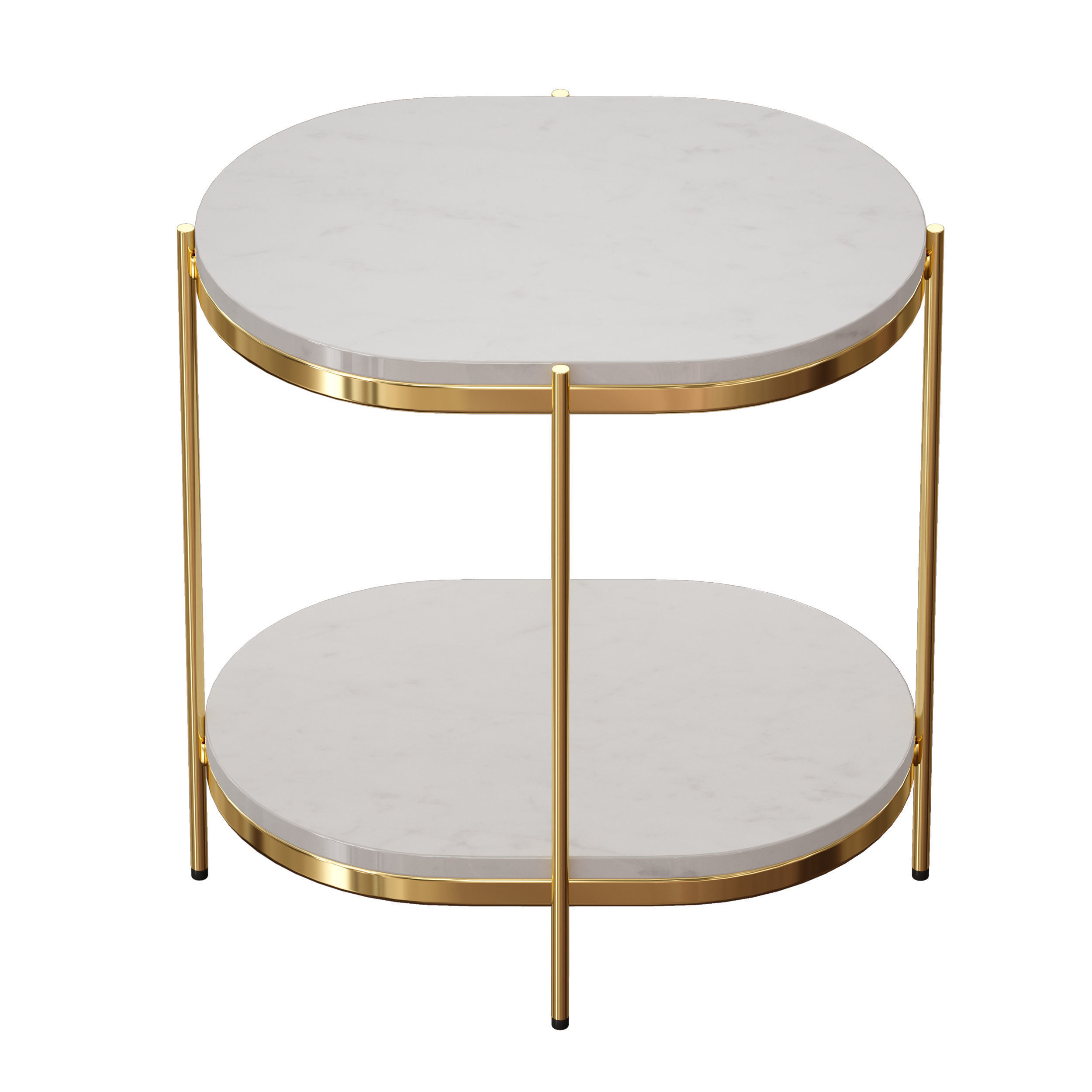 Lila Oval Nightstand Crate and Barrel 3D model_4