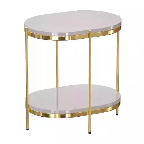 Lila Oval Nightstand Crate and Barrel 3D model