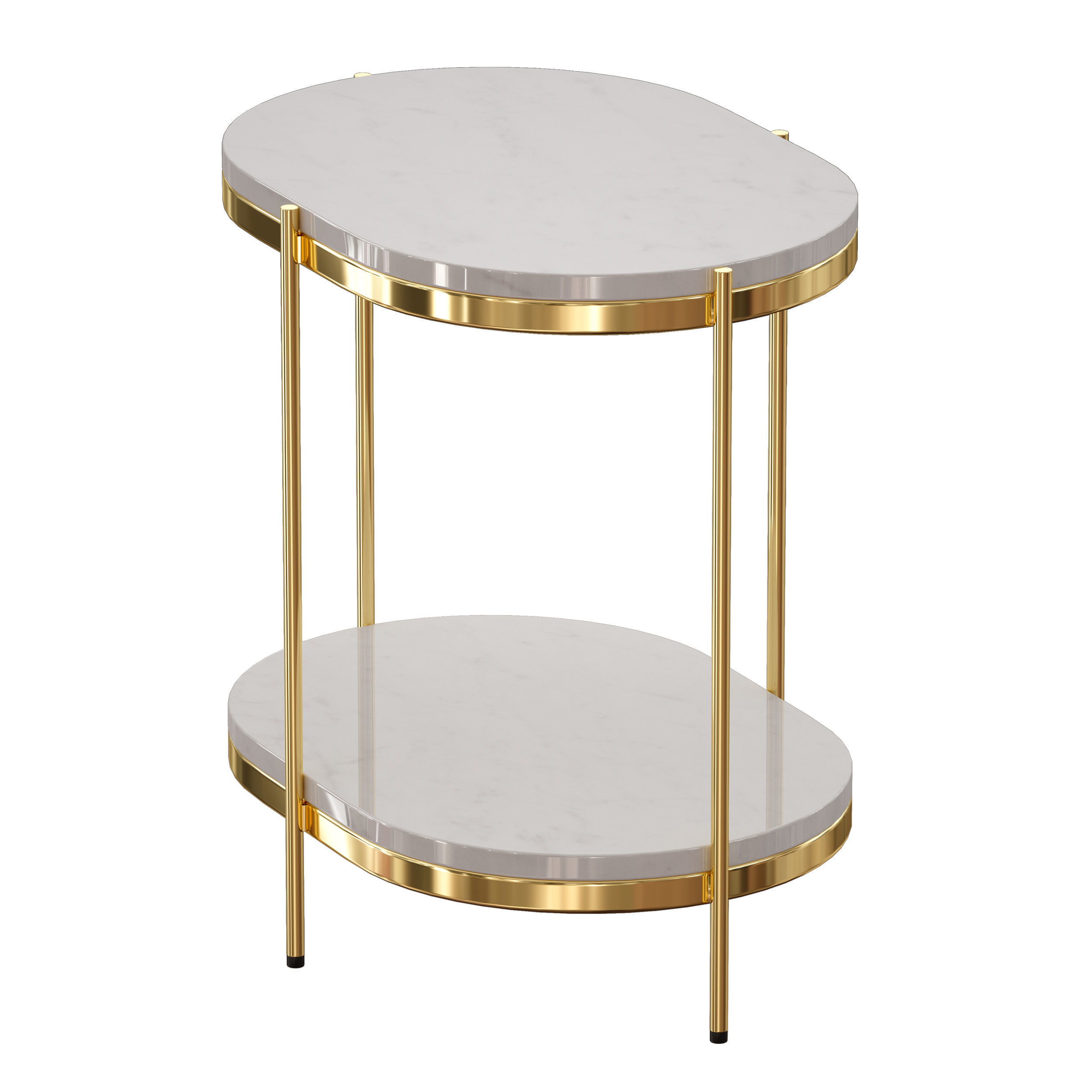 Lila Oval Nightstand Crate and Barrel 3D model_6