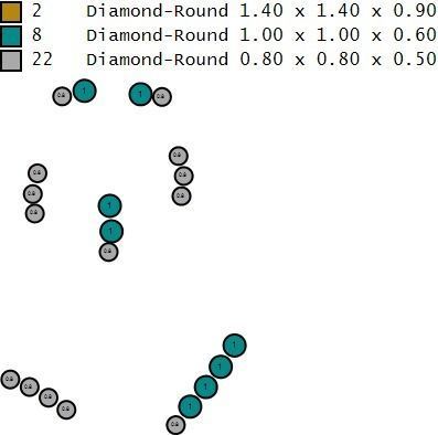 Jesus Face pendante with gems 3D print model_15