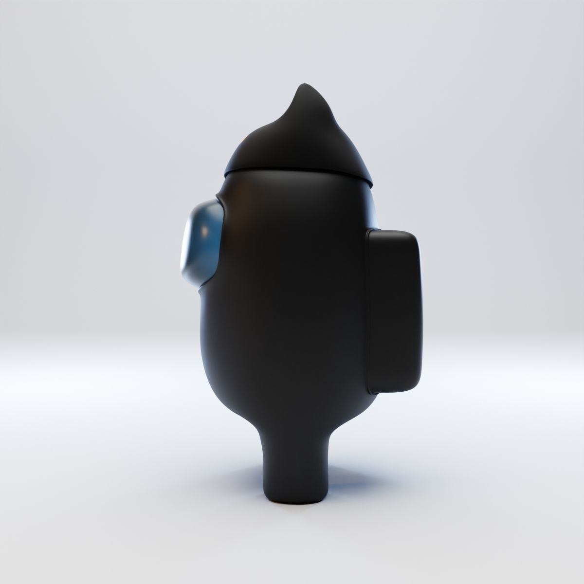 Among Us Cat Head Hat Character 3D model_3