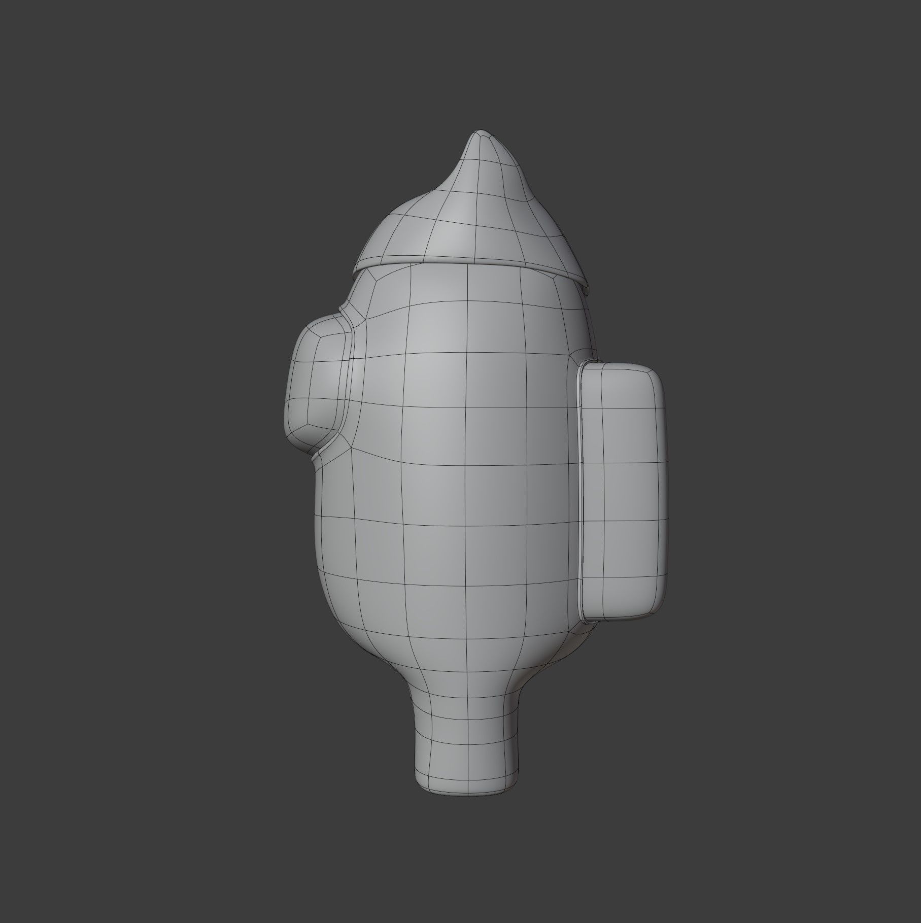 Among Us Cat Head Hat Character 3D model_11