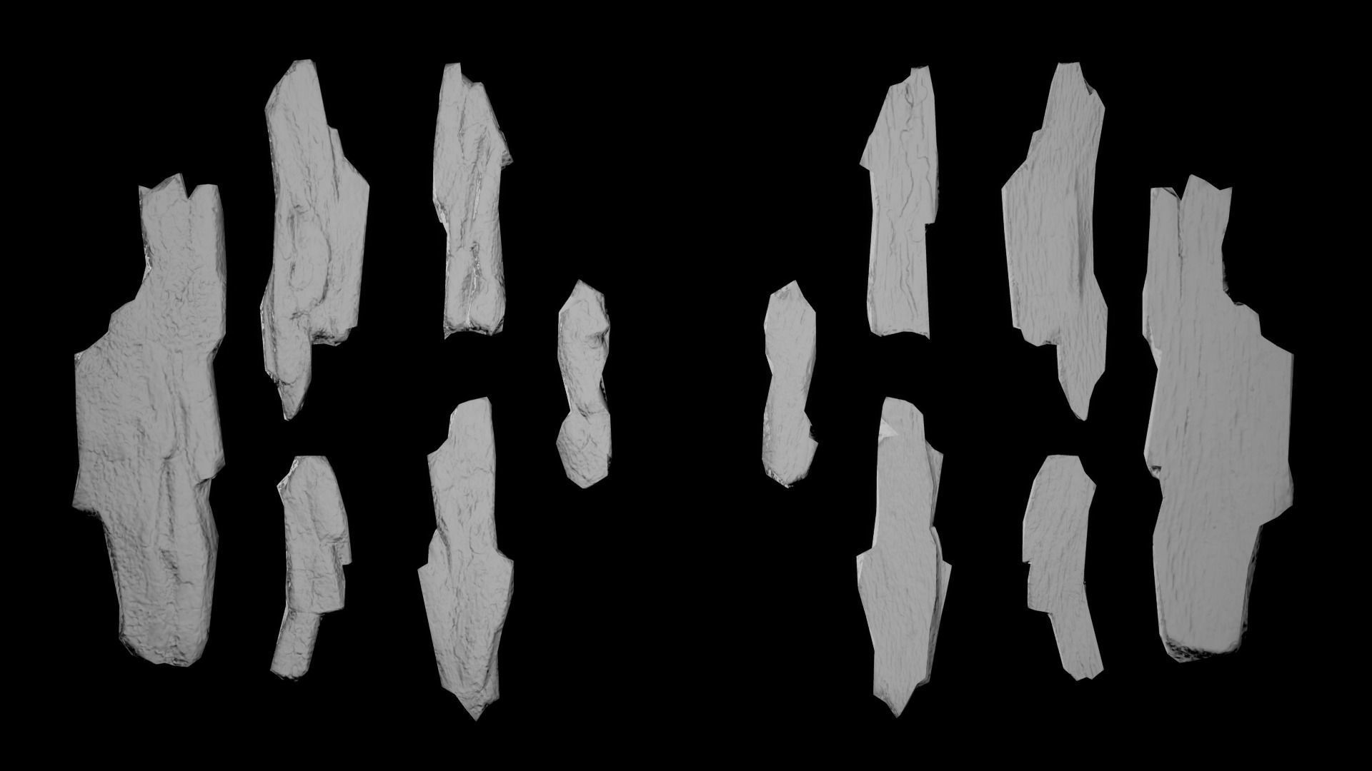 Bark Debris 4K Photoscanned Low-poly 3D model_14