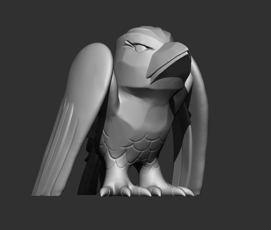 Free Stylized Raven 3D print ready Free 3D print model_17