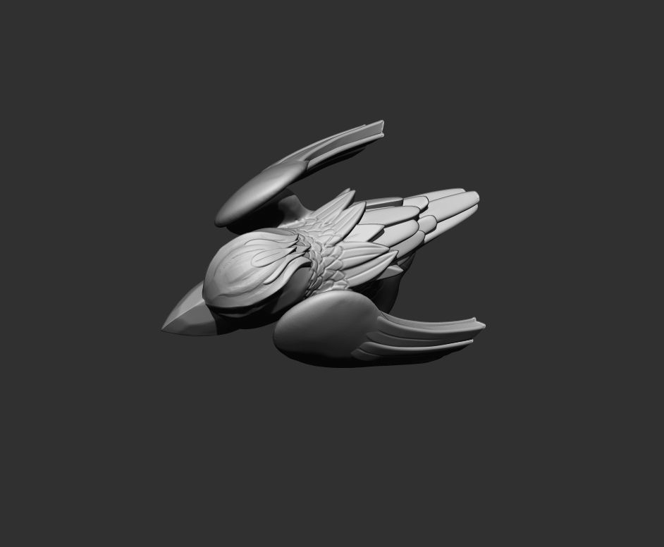 Free Stylized Raven 3D print ready Free 3D print model_15
