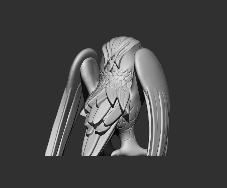Free Stylized Raven 3D print ready Free 3D print model_20