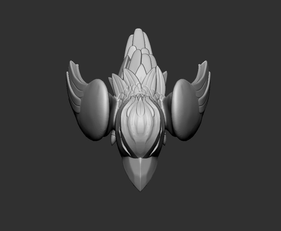 Free Stylized Raven 3D print ready Free 3D print model_14