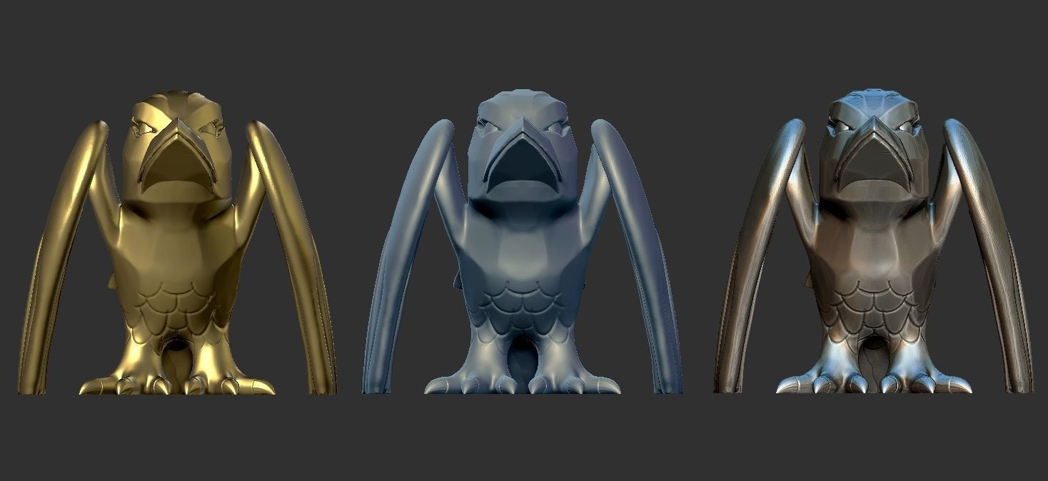 Free Stylized Raven 3D print ready Free 3D print model_9