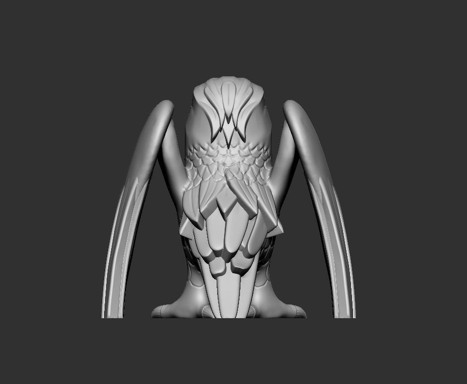 Free Stylized Raven 3D print ready Free 3D print model_21