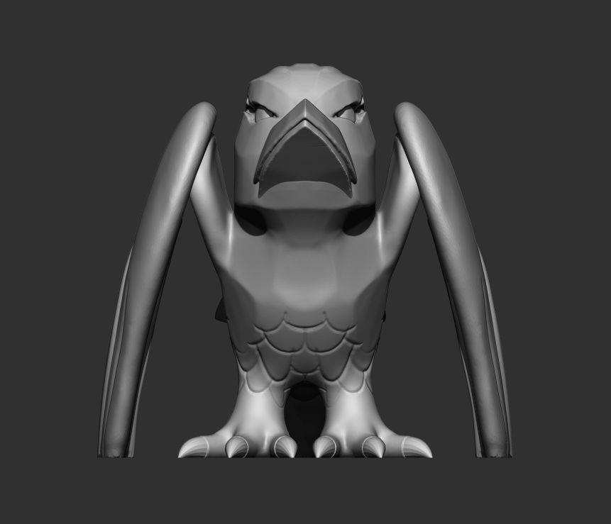 Free Stylized Raven 3D print ready Free 3D print model_16