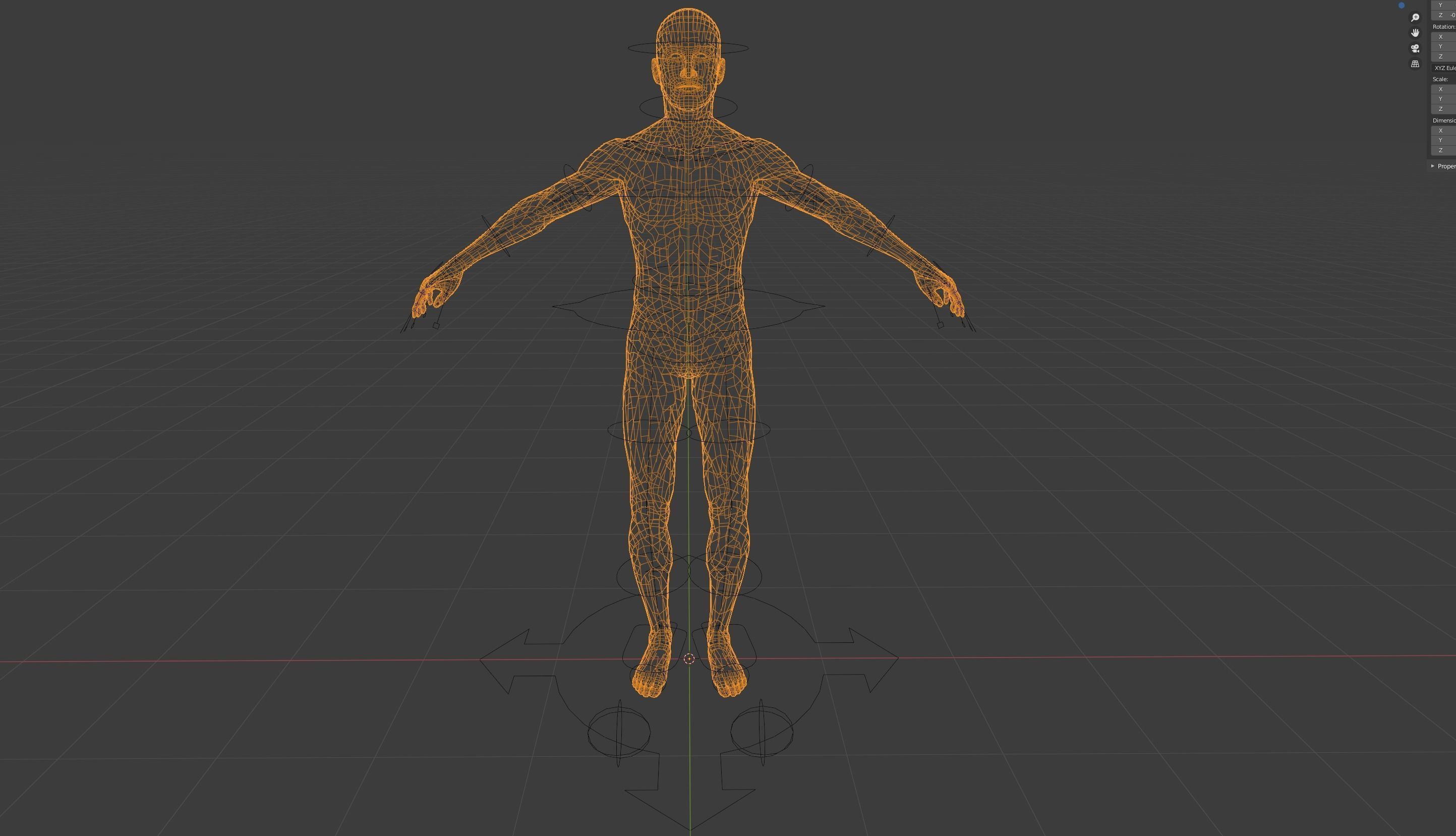 Male Base Mesh 7k  faces 3D model_2