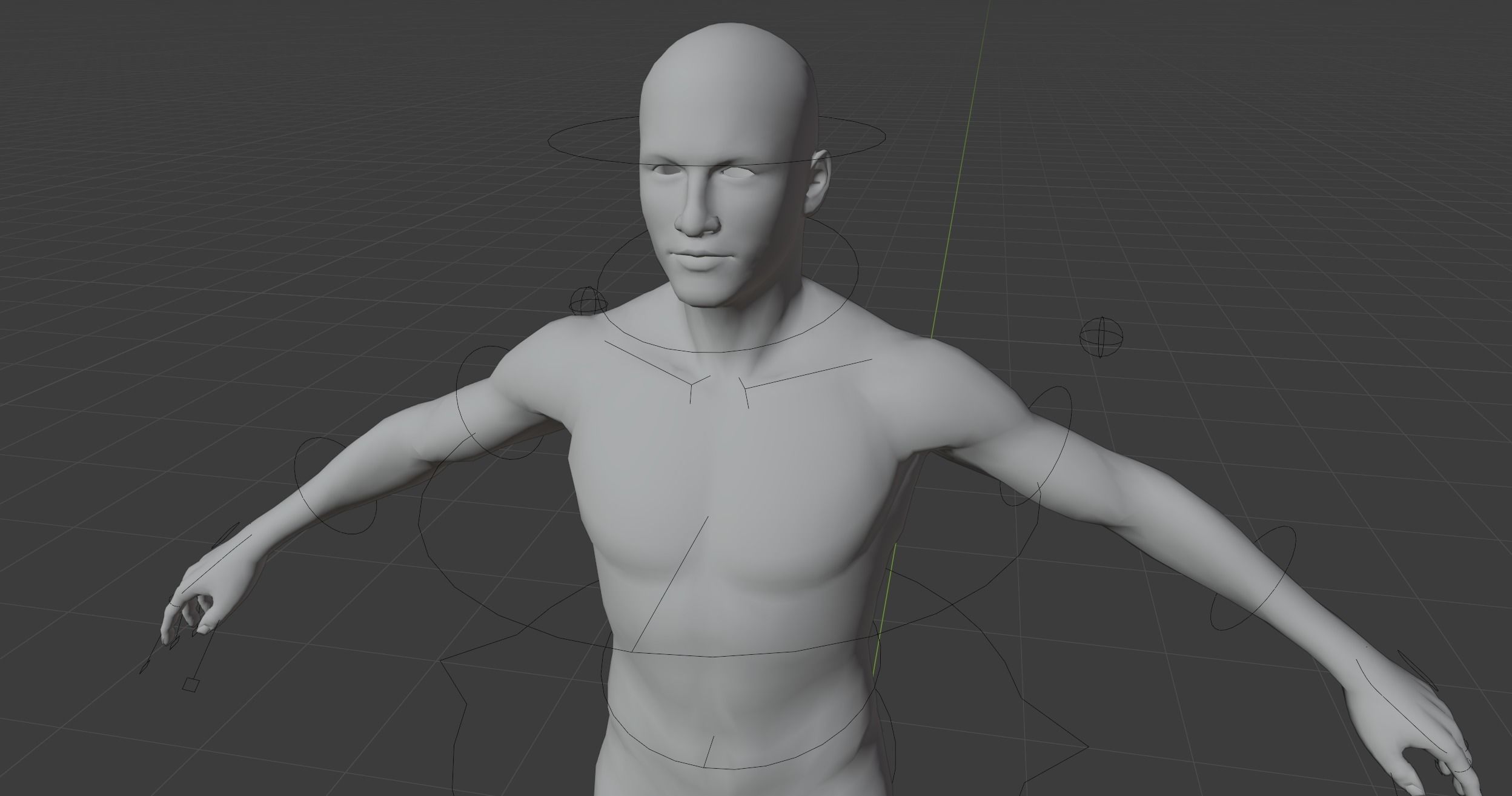 Male Base Mesh 7k  faces 3D model_1