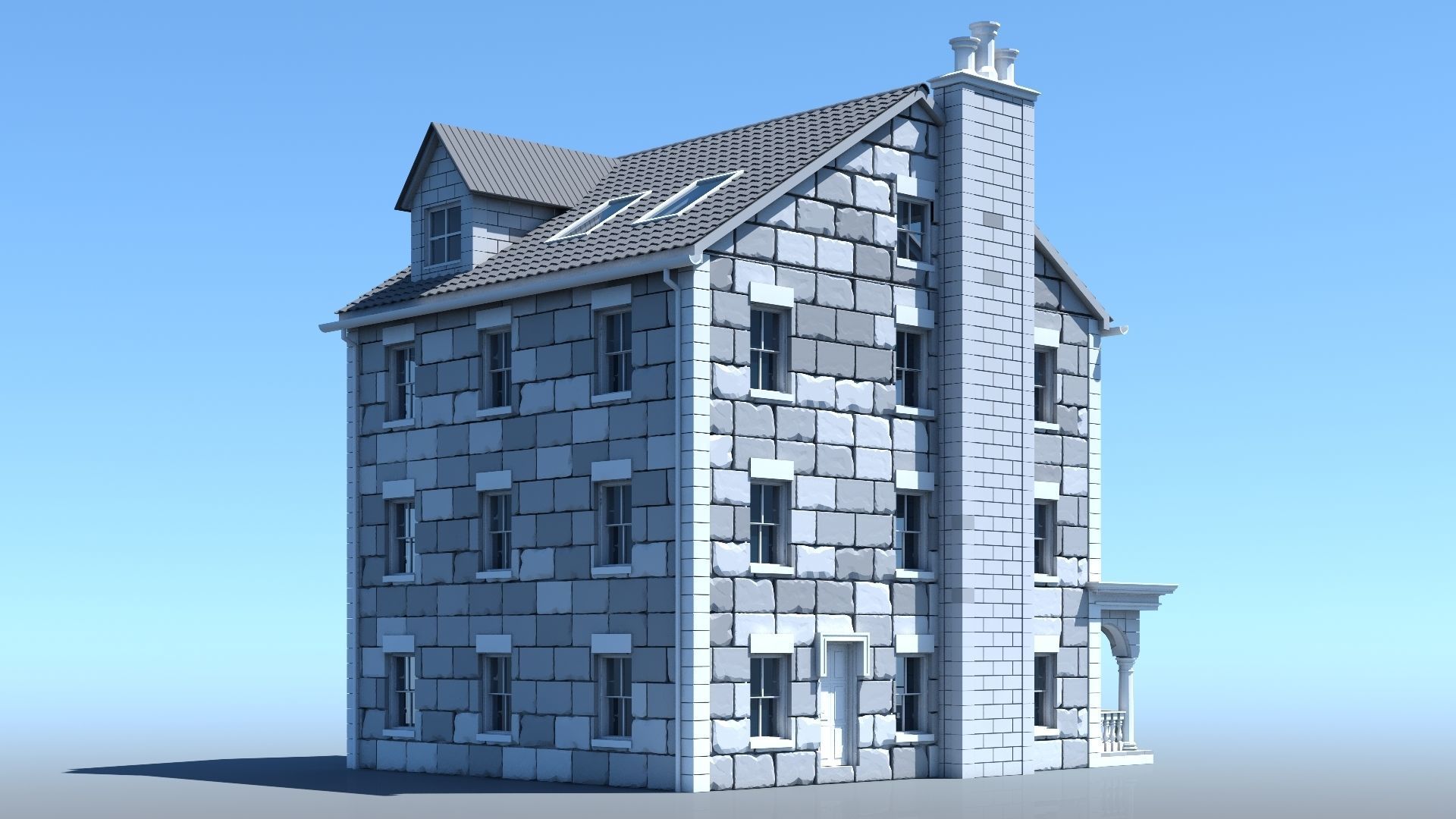 Mansion 04 3D model_3