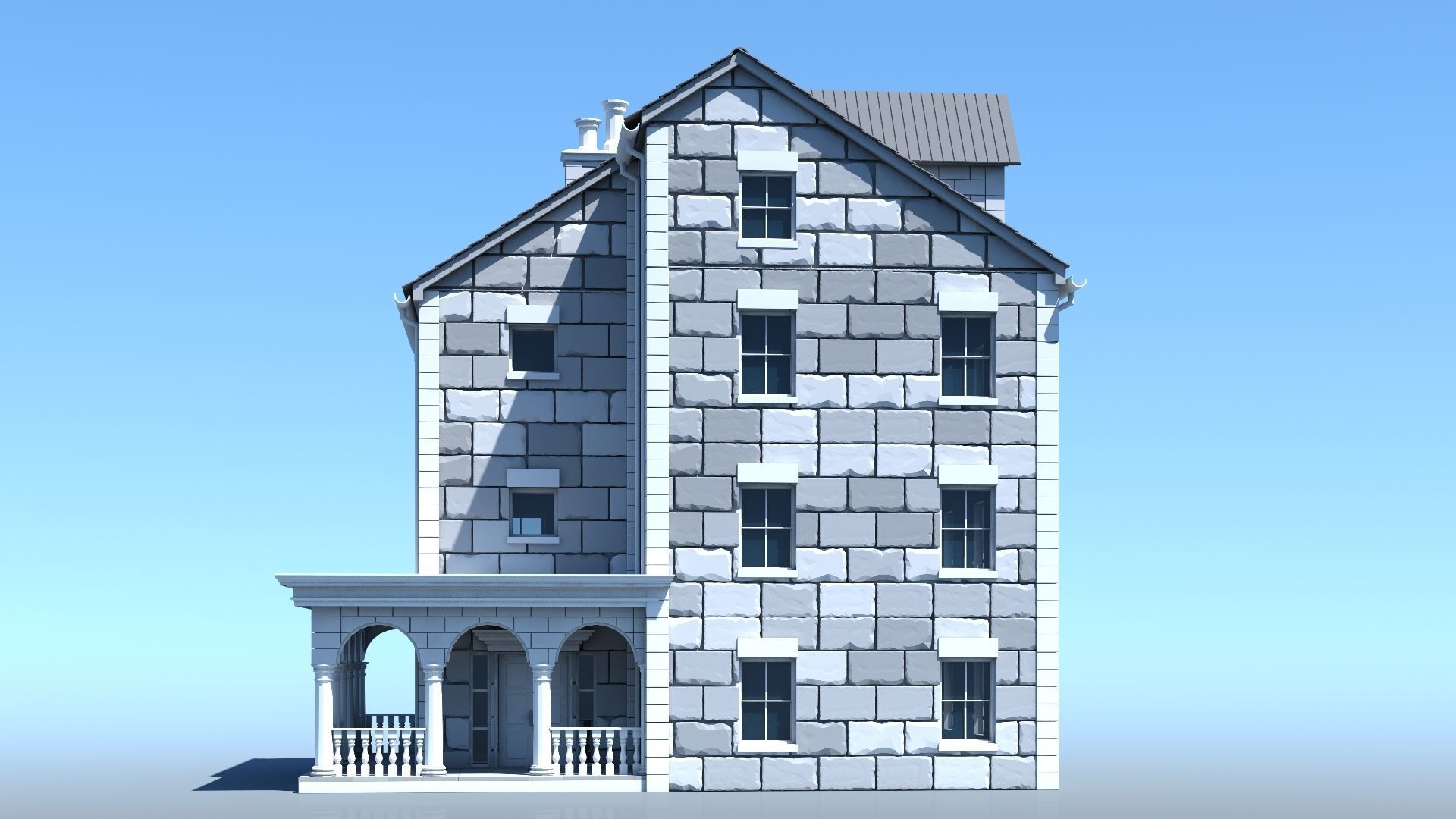 Mansion 04 3D model_6